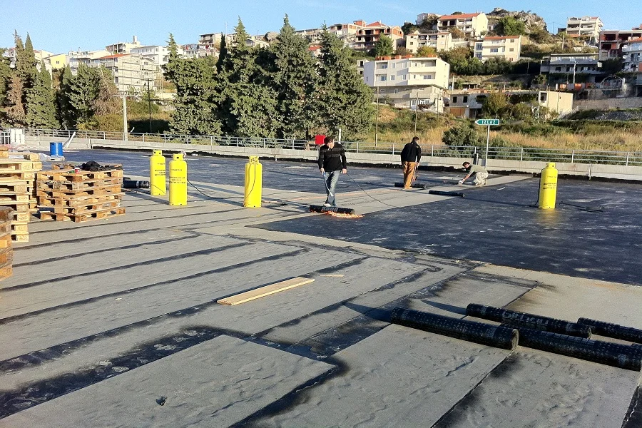 Bitumenska hidroizolacija parkirališta, City Center one, Split